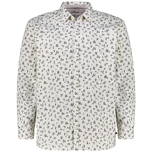 s.Oliver Freizeithemd mit Snoopy-Motiv Farbe weiß Größe: 5XL günstig online kaufen