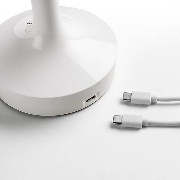 Flos LED-Akku-Tischleuchte Bon jour unplugged, weiß günstig online kaufen