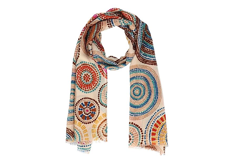 halsüberkopf Accessoires Modeschal Schal Mandala, Viskose-Baumwoll-Mix günstig online kaufen