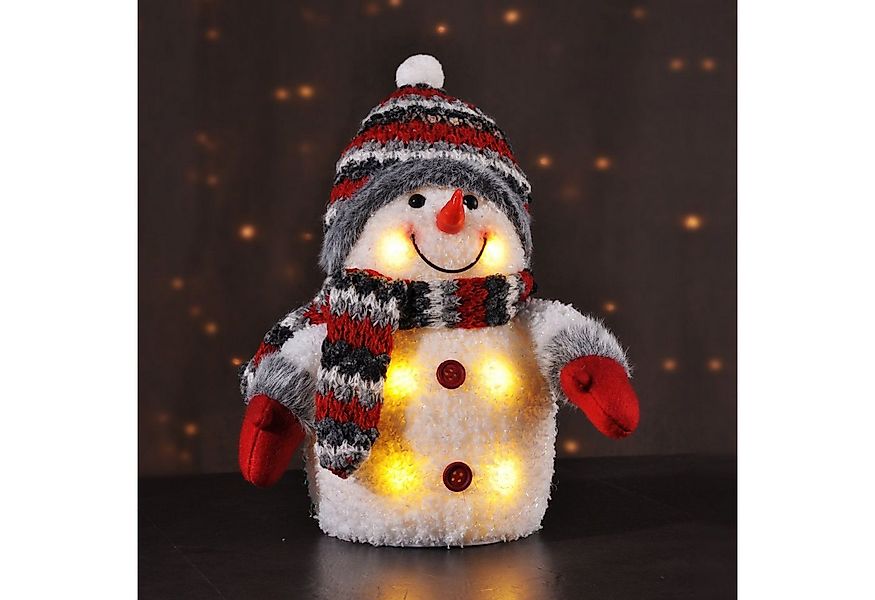 Gravidus LED-Dekofigur Leuchtender Schneemann 24 cm LED Weihnachtsdeko batt günstig online kaufen