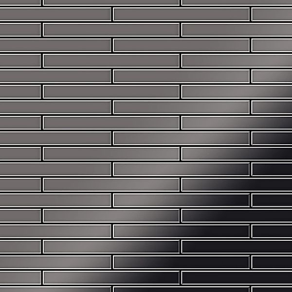ALLOY Mosaik Fliese Massiv Metall Titan Hochglanz Dunkelgrau 1,6mm Deedee-t günstig online kaufen