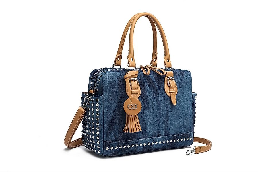 COLLEZIONE ALESSANDRO Schultertasche Denim, aus griffigem Jeansstoff mit Ni günstig online kaufen