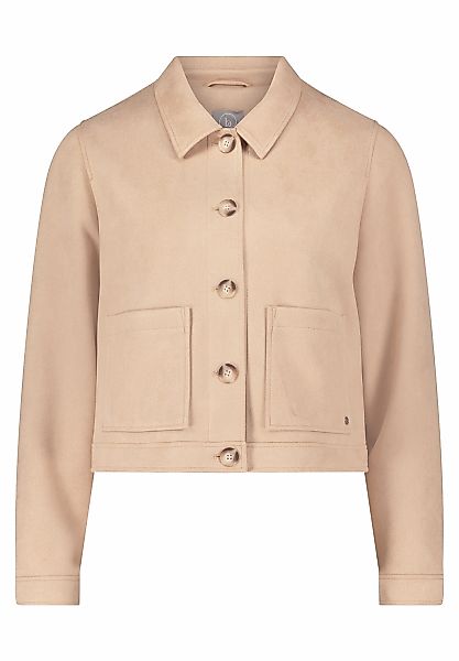 Betty&Co Jackenblazer "Betty & Co Damen Kunstleder-Jacke mit aufgesetzten T günstig online kaufen