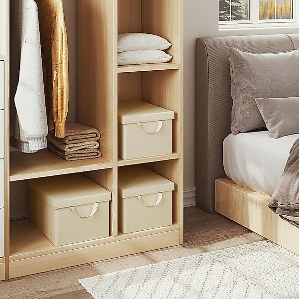 Woltu Aufbewahrungsbox (3 St., Set), mit Deckel, mit Griffen, faltbare Box günstig online kaufen