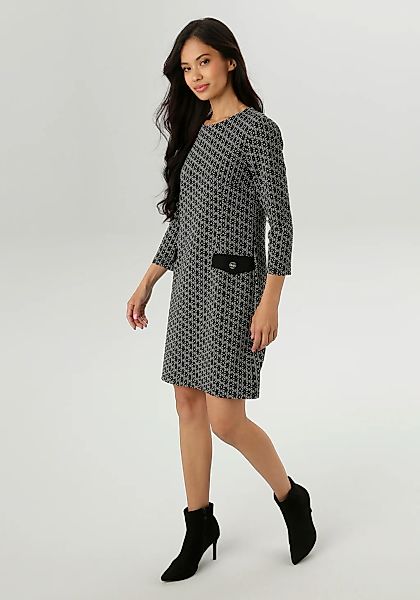 Aniston SELECTED Etuikleid, mit grafischer Jacquardmusterung - NEUE KOLLEKT günstig online kaufen