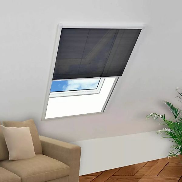Insektenschutz-plissee Für Fenster Aluminium 80 X 120 Cm günstig online kaufen