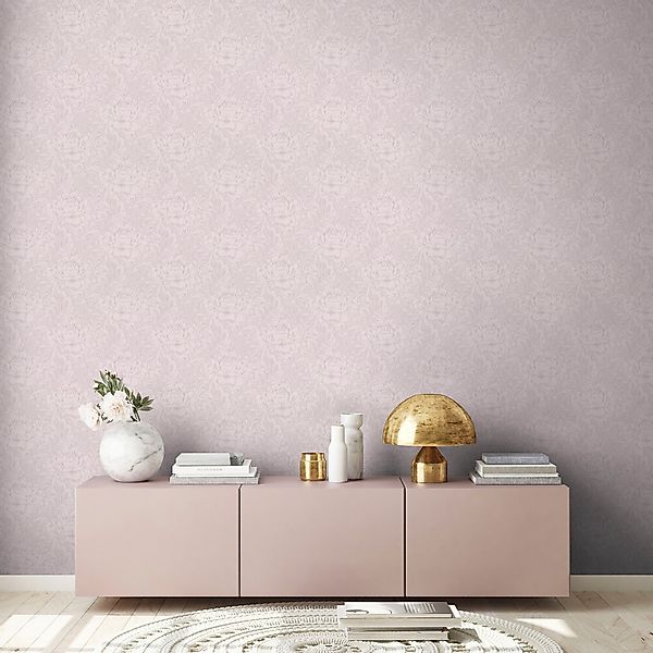 Bricoflor Taupe Tapete mit Rosen Blumen Vliestapete in Grau Beige Ideal für günstig online kaufen