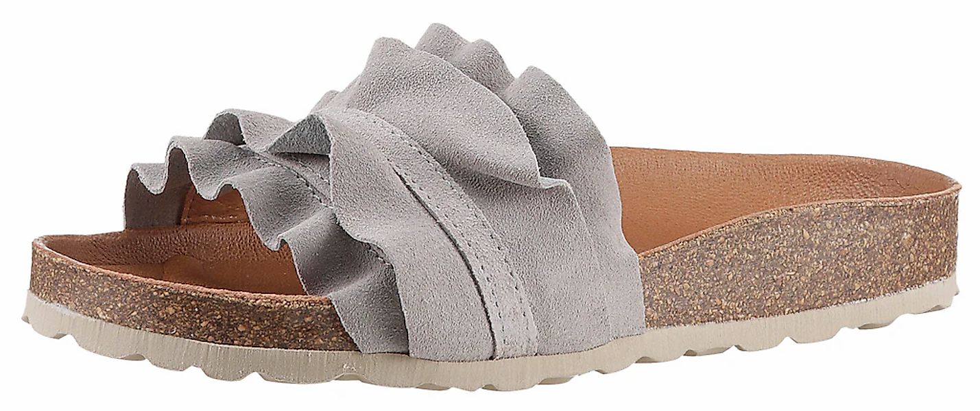 VERBENAS Pantolette "Rocio Roda" Sommerschuh, Flat mit geschwungenen Lasche günstig online kaufen