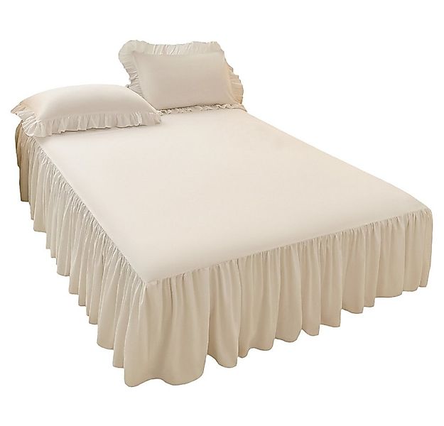 Kaket Bettwäsche Bettrock mit Rüschen, elastisches Bettlaken mit Plattform, günstig online kaufen