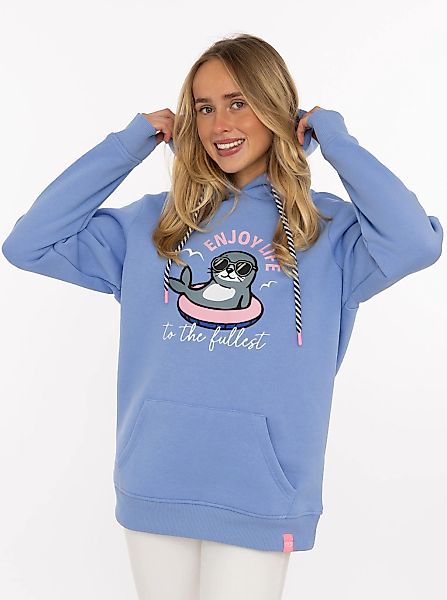 Zwillingsherz Hoodie ""Seepferdchen Cowbody"", mit Stickerei, Kapuze, Front günstig online kaufen