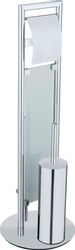 WENKO WC-Garnitur "Sulmona" aus Edelstahl  Polypropylen mit Silikon-Bürsten günstig online kaufen
