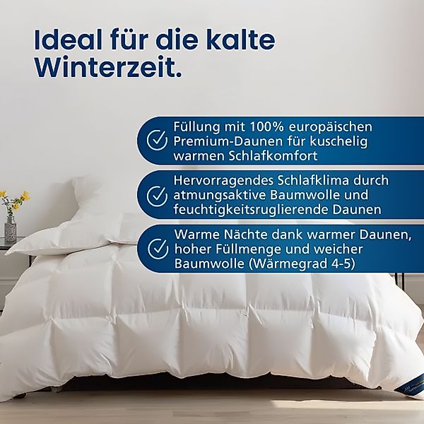 DormiGood Daunenbettdecke 2er Set Premium Daunendecke günstig online kaufen