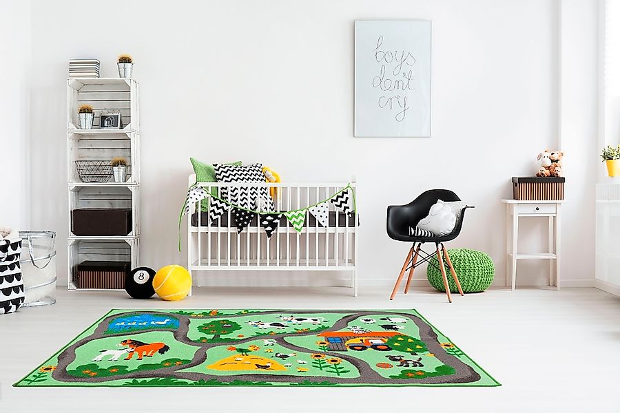 Andiamo Kinderteppich »Farmstead«, rechteckig, 5 mm Höhe, Spiel- und Straße günstig online kaufen