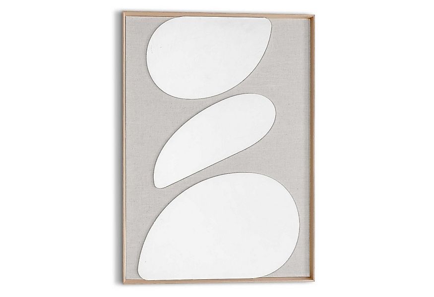 Reinders! Wandbild Organic Pebbles, Wohnzimmer - Beige - MDF - Abstrakt - 5 günstig online kaufen