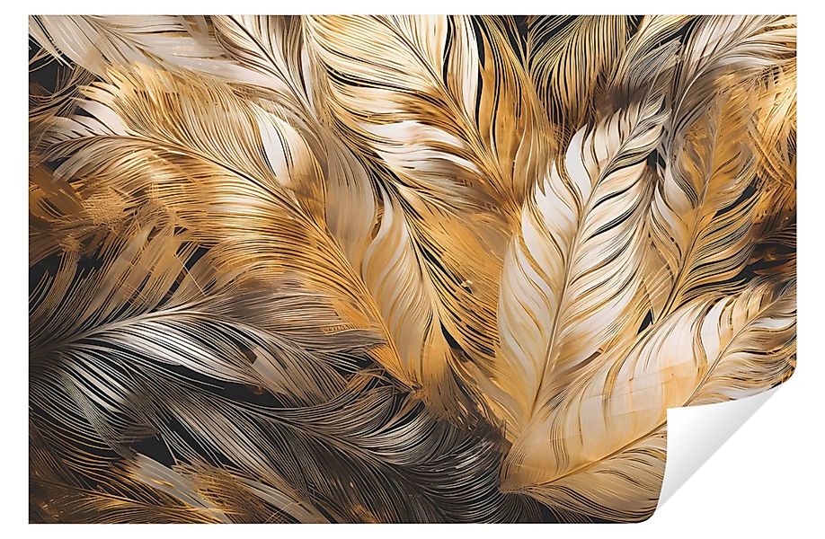 Wallarena Fototapete Blätter Gold Glamour Vlies günstig online kaufen