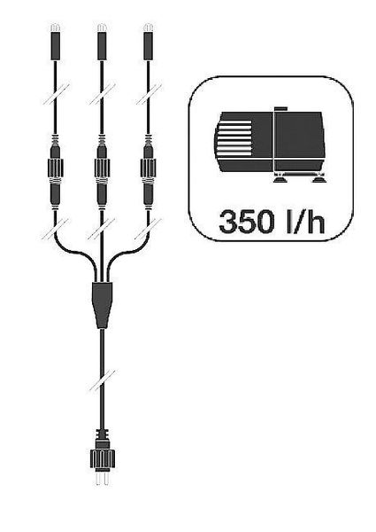 Ubbink AcquaArte Vernier Wasserfall Woodstruktur Gartenbrunnen Set LED Spri günstig online kaufen