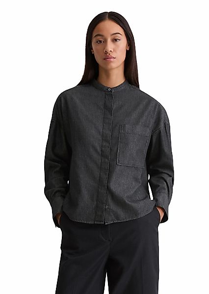 Marc OPolo Langarmbluse "aus Bio-Baumwolle in Denim-Look" günstig online kaufen
