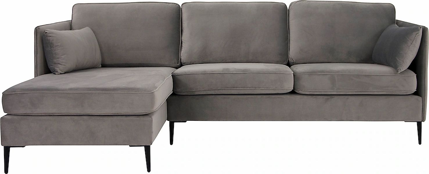 Home affaire Ecksofa "Light L-Form" inklusive loser Zierkissen, mit schmale günstig online kaufen