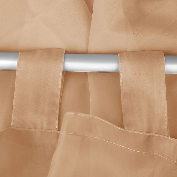 Bestlivings Vorhang (2 St), Schlaufen, transparent, Voile, Gardinenset "Tra günstig online kaufen