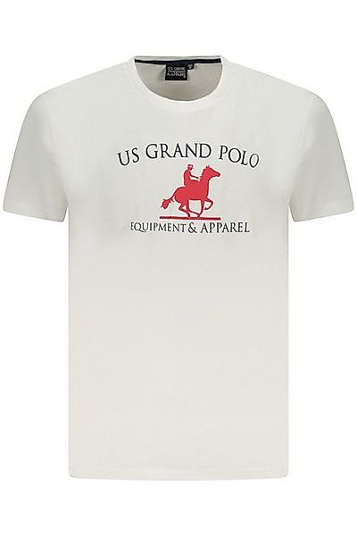 U.S. GRAND POLO T-Shirt Herren Kurzarm T-Shirt Weiß mit Rundhals und günstig online kaufen
