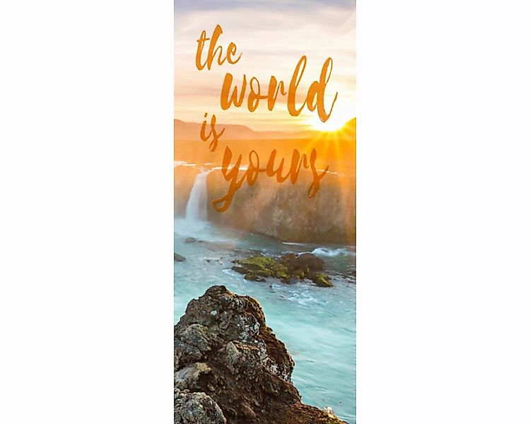 Trtapete "Your world" 0,91x2,11 m / selbstklebende Folie günstig online kaufen