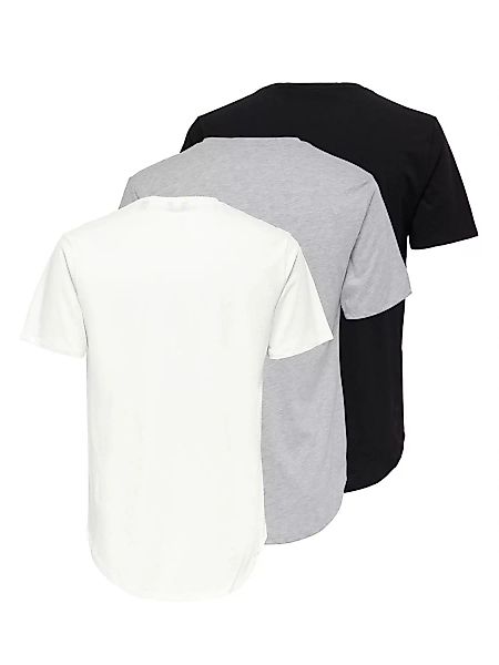 ONLY & SONS T-Shirt "ONSMATT LONGY SS TEE 3-PACK" günstig online kaufen