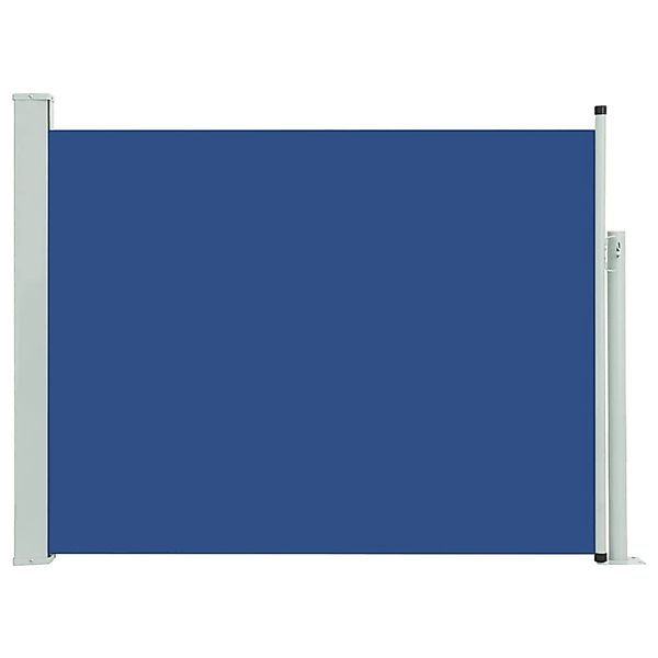 furnicato Seitenmarkise Ausziehbar 140x500 cm Blau günstig online kaufen