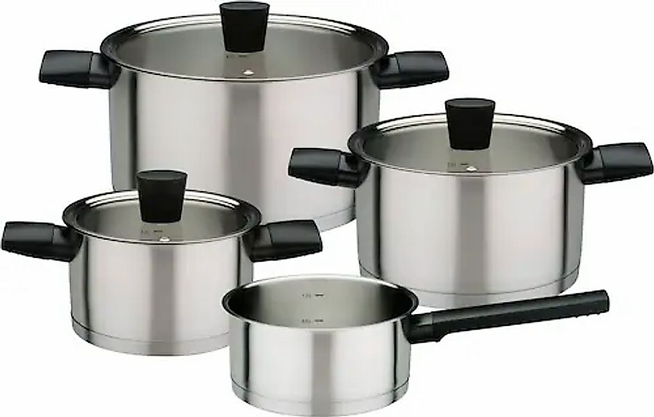 GSW Topf-Set »Novero« Set, je 1 Kochtopf Ø 16/20/24 cm, 1x Stielkasserolle günstig online kaufen