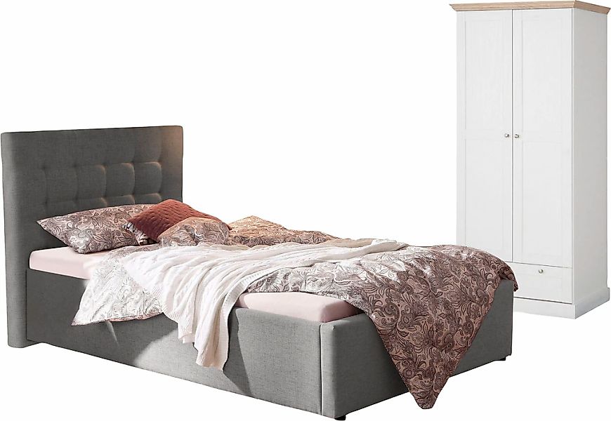 OTTO home Jugendzimmer-Set "Hamar-Binz" Set, 2 Stk. tlg. Polsterbett und Kl günstig online kaufen