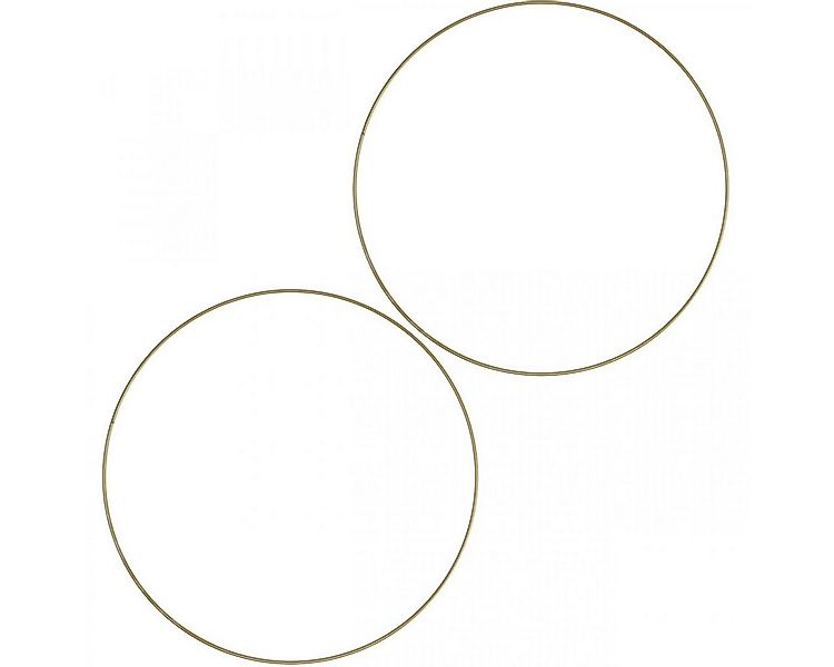 Viana Gartenfigur Metallring Deko Gold Scandi Ring DIY Ø 25,5cm 6 Stk günstig online kaufen