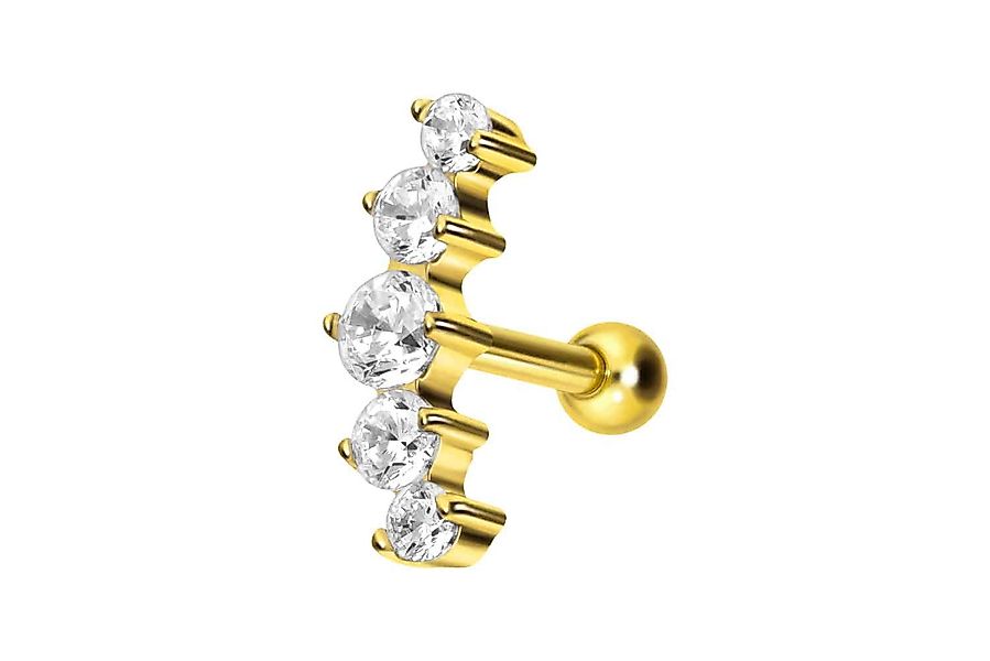 PIERCINGLINE Single-Ohrstecker Titan Ohrpiercing mit Innengewinde günstig online kaufen