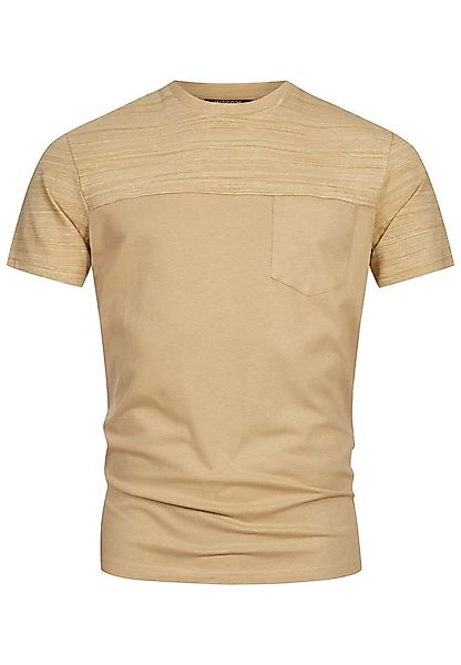 Indicode T-Shirt Herren INSprings Shirt Tee Herrenshirt mit dezenter Brustt günstig online kaufen