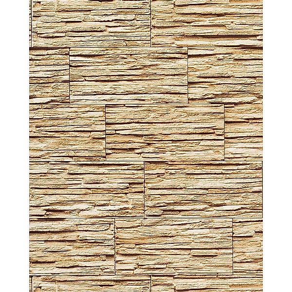 EDEM 1003-31 Tapete Steintapete Naturstein Bruchstein Mauerstein Sand Beige günstig online kaufen