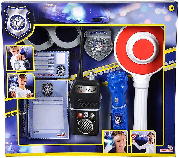 SIMBA Spielzeug-Polizei Spielzeug Polizei Verkehrspolizei Einsatzset 7 Teil günstig online kaufen