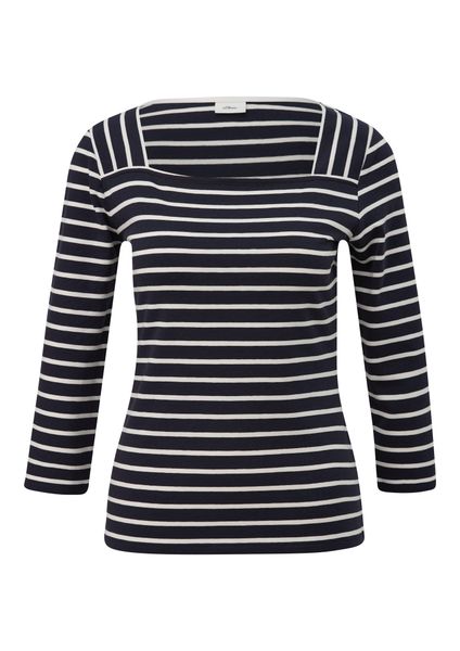 s.Oliver BLACK LABEL T-Shirt mit Streifen-Muster günstig online kaufen