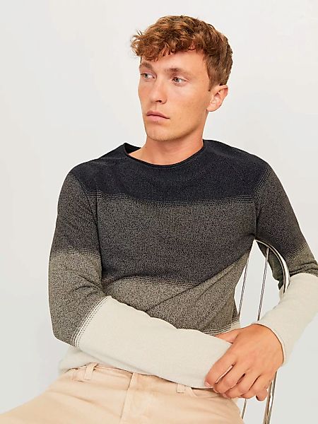 Jack & Jones Rundhalspullover "JJEHILL KNIT CREW NECK NOOS", aus Strukturst günstig online kaufen