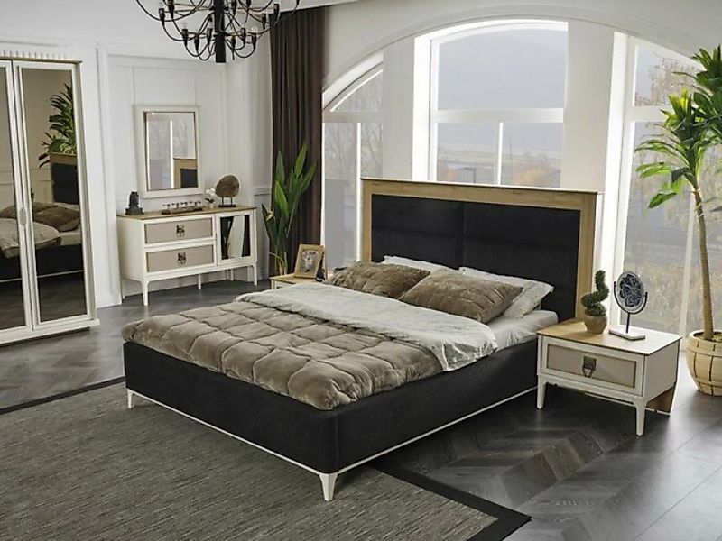 JVmoebel Bett Doppelbett Bett Polsterung Betten Einrichtung Möbel (Bett) günstig online kaufen