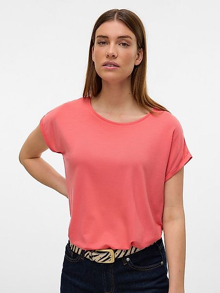 Vero Moda Rundhalsshirt VMAVA PLAIN SS TOP GAJRS NOOS Materialmix, regular günstig online kaufen