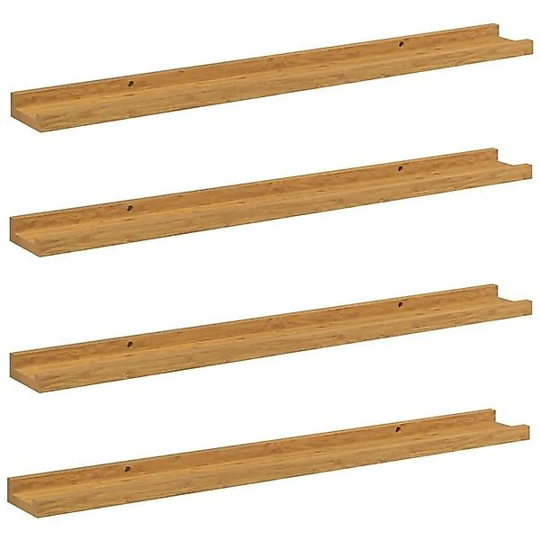 vidaXL Wandregal mit Regal 4 Stk Beige 80 x 9 x 3 cm Holzwerkstoff 42020038 günstig online kaufen