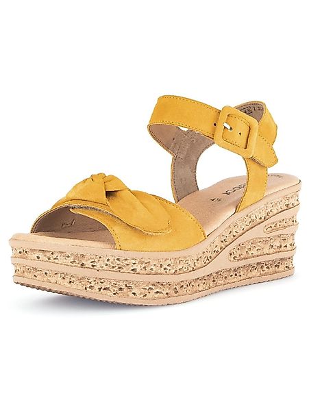 Gabor Sandalen Veloursleder Keilsandalette günstig online kaufen