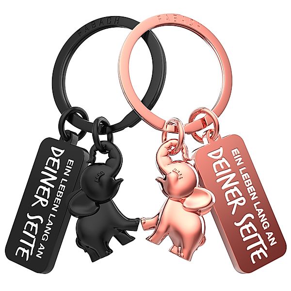 FABACH Schlüsselanhänger Set Partneranhänger Jumbo - Elefant Schlüsselanhän günstig online kaufen