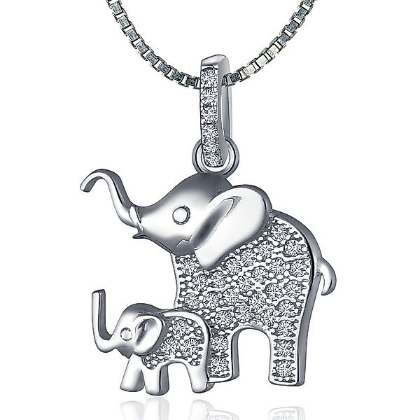 NAHLE Kette mit Anhänger Damen Silberkette Silber Elefanten Kette (inklusiv günstig online kaufen