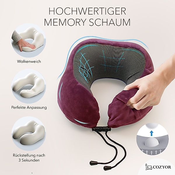 Cozyor Nackenstützkissen Memory Nackenkissen mit verstellbarem günstig online kaufen