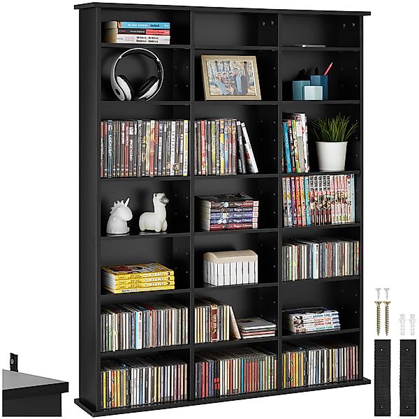 tectake CD-Regal CD DVD Regal, Set günstig online kaufen