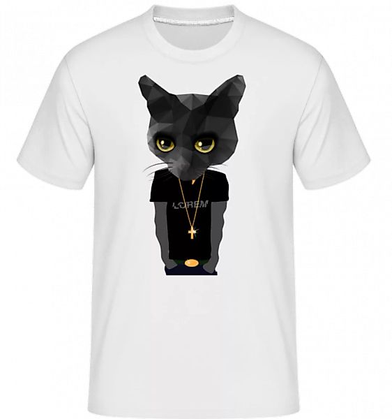 Polygon Gangsta Katze · Shirtinator Männer T-Shirt günstig online kaufen