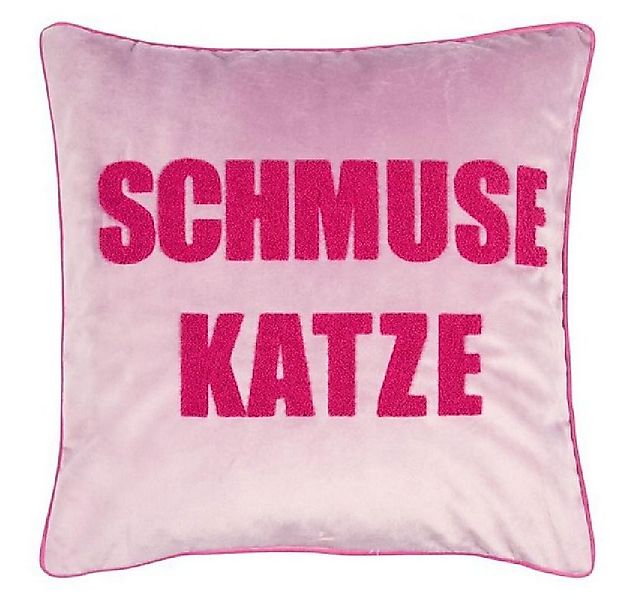PAD Kissenhülle Kissenhülle Letters Schmusekatze Flieder (45x45cm) günstig online kaufen