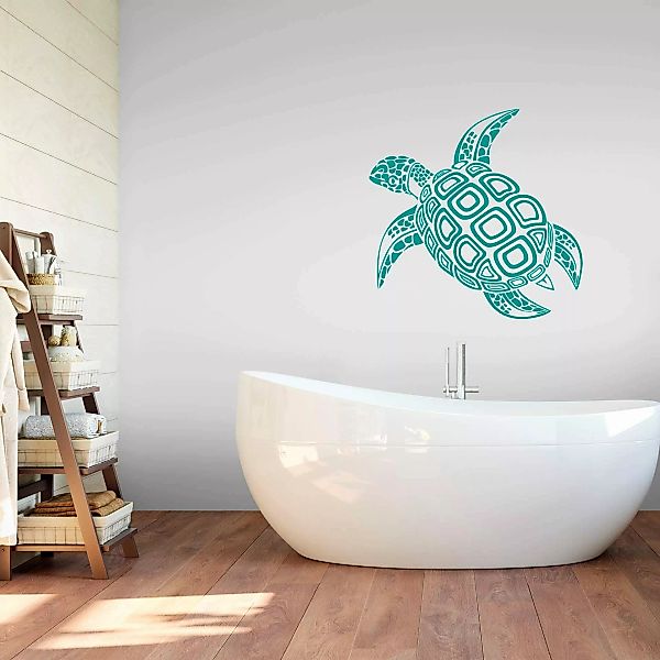 Wall-Art Wandtattoo »Badezimmer Schildkröte«, selbstklebend, entfernbar günstig online kaufen