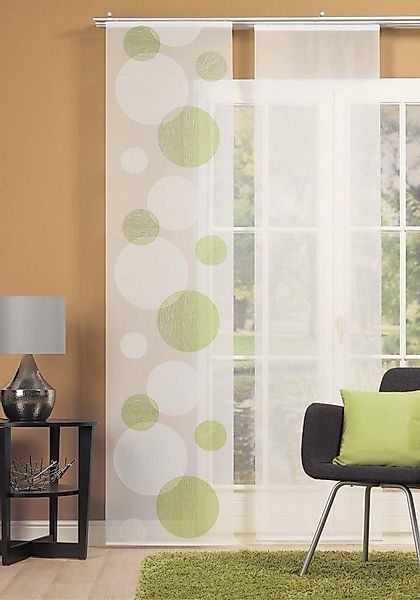 HOME WOHNIDEEN Schiebegardine Tira (1 St), Klettschiene, transparent, Scher günstig online kaufen