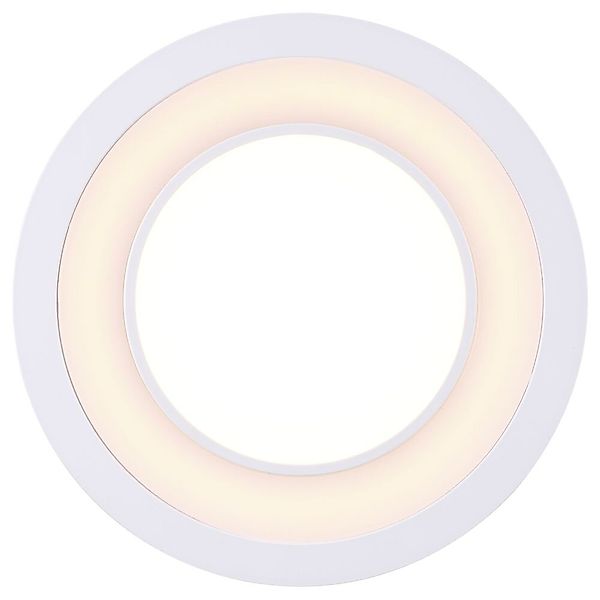 Runde Deckeneinbauleuchte Clyde weiß 2700K 80mm günstig online kaufen