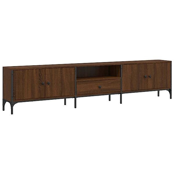 VidaXL TV-Schrank mit Schublade Braun Eiche 200x25x44 cm Holzwerkstoff günstig online kaufen